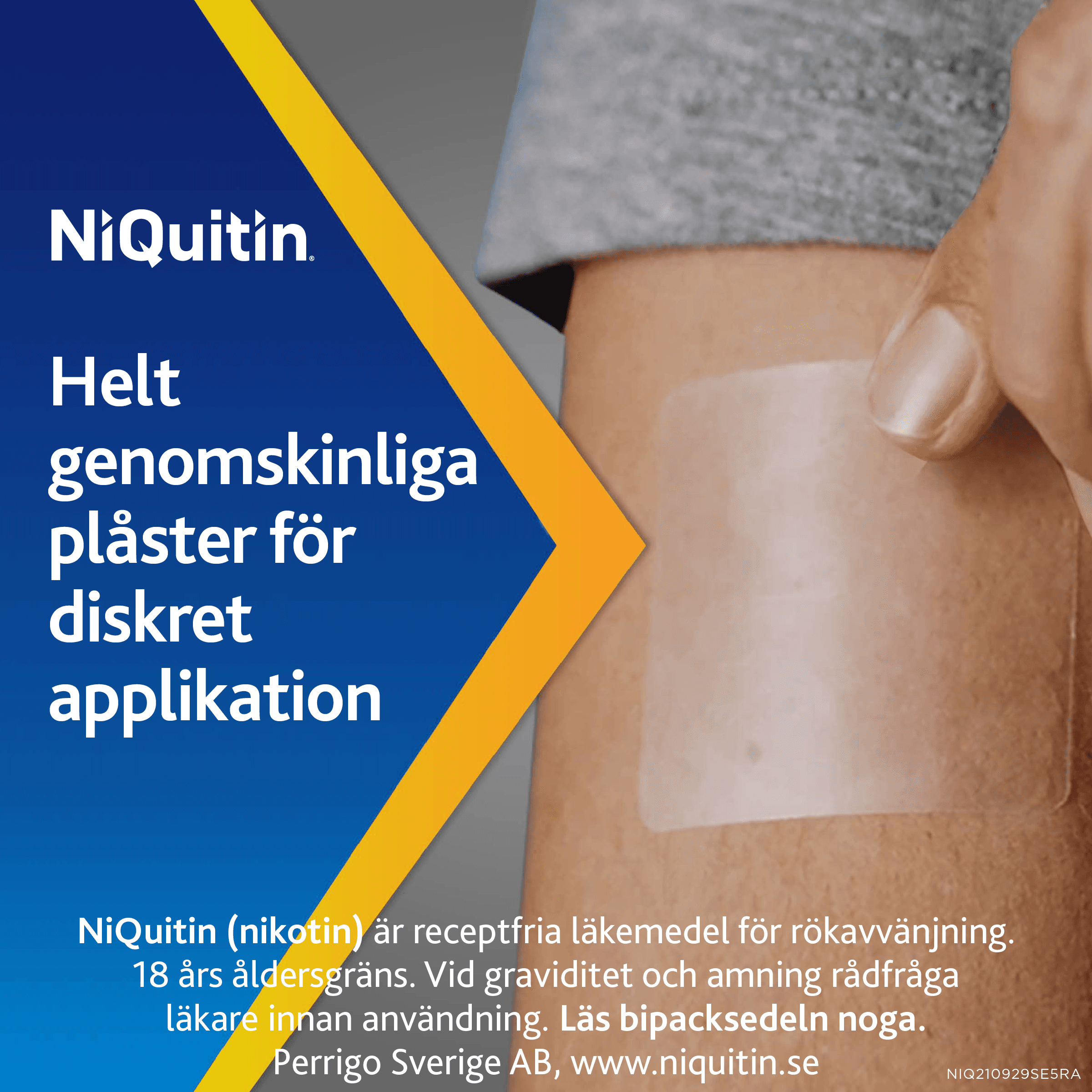 NiQuitin Clear, depotplåster 21 mg/24 timmar 7 st 3