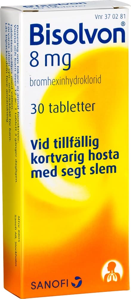 Bisolvon tablett 8 mg 30 st