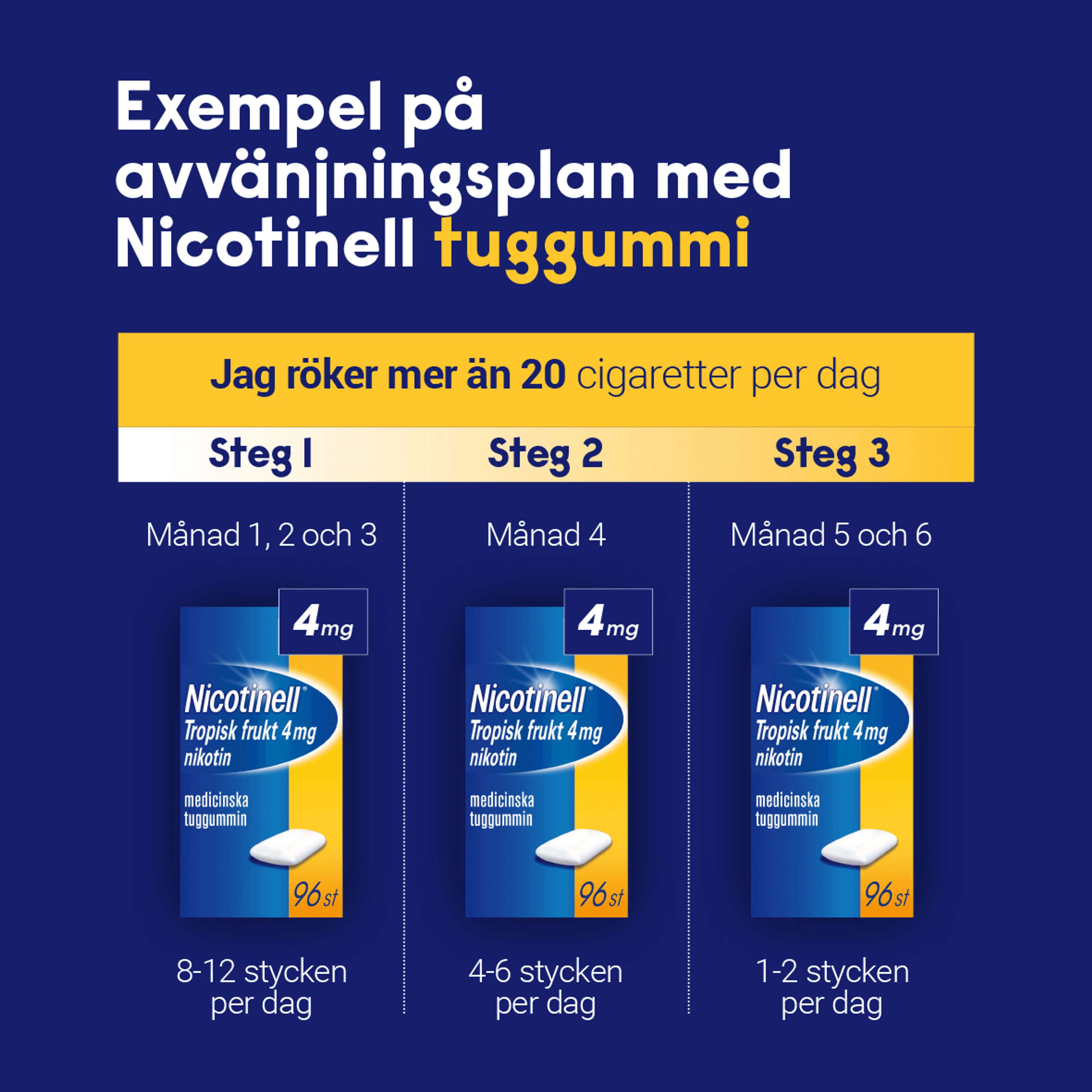 Nicotinell Fruit medicinskt tuggummi 2 mg 204 st 3