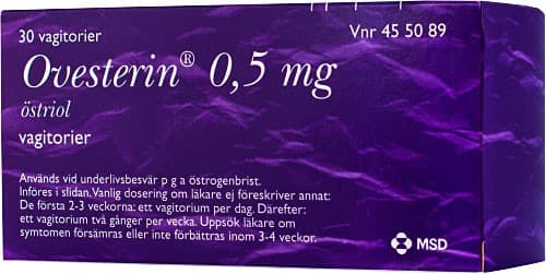 Ovesterin vagitorium 0,5 mg 30 st
