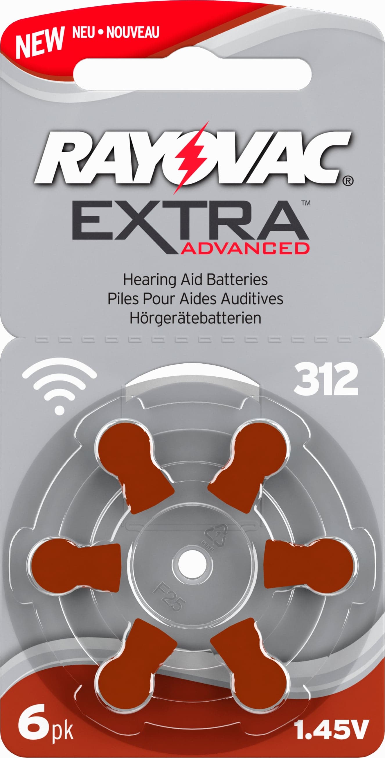 Rayovac Extra Advanced 312 Brun 6st