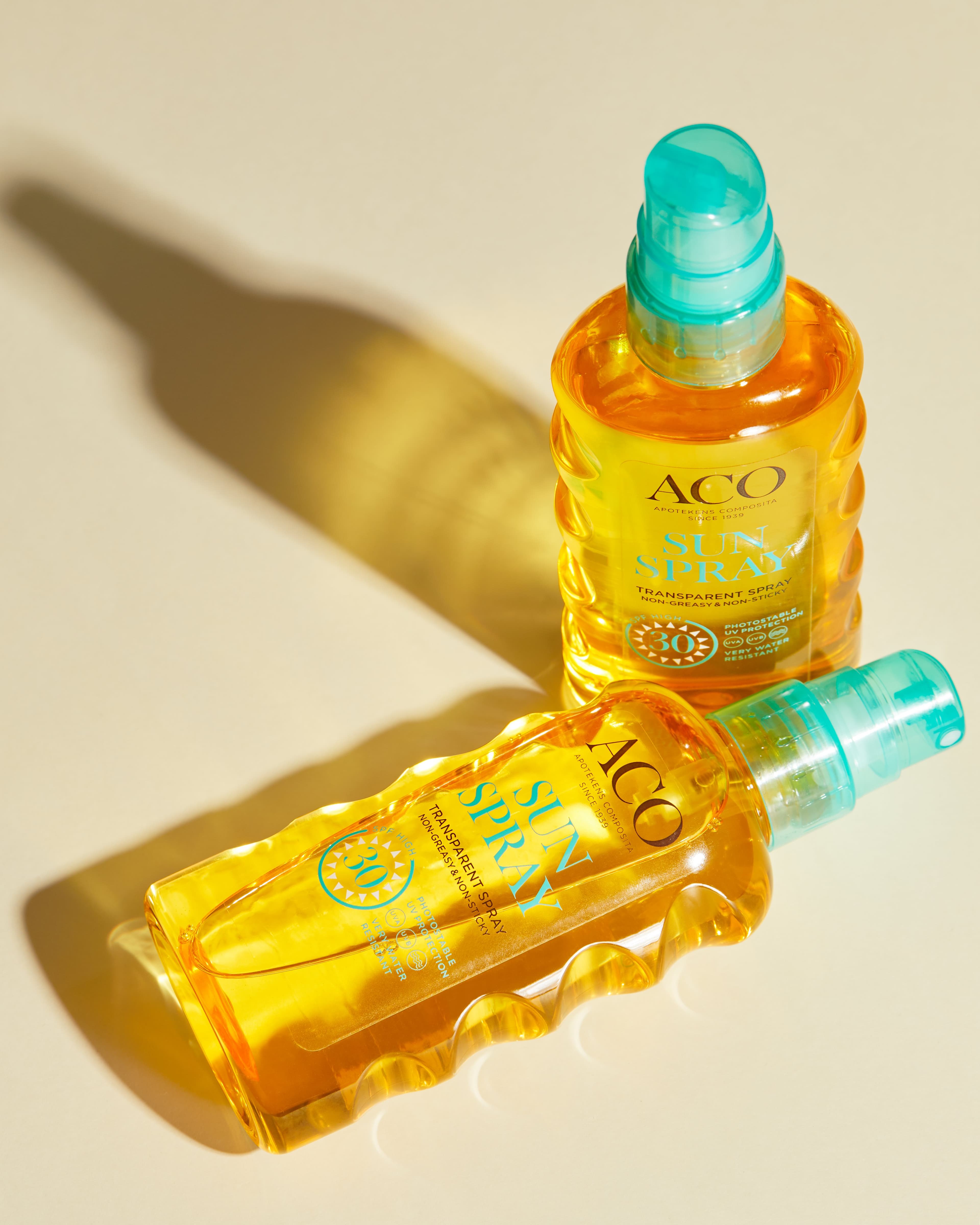 ACO Sun Transparent Spray SPF30 Parfymfri Solskydd Kropp 175 ml - produktbild 2