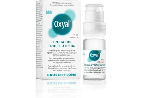 Oxyal Trehalos Triple Action ögondroppar 10 ml