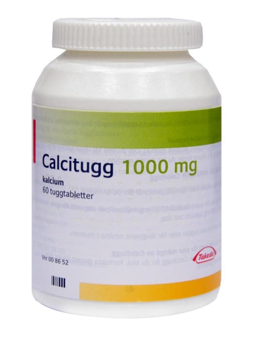 Calcitugg 1 g 60 tuggtabletter