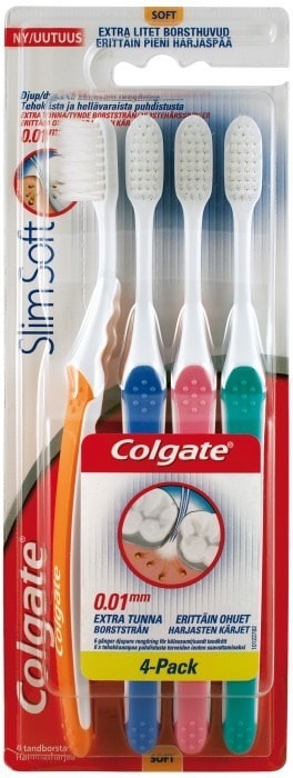 Colgate Slim Soft tandborste 4 st