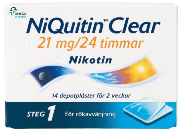 NiQuitin Clear depotplåster 21 mg 14 st