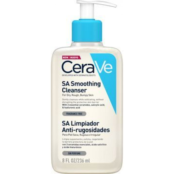 CeraVe SA Smoothing Cleanser Ansiktsrengöring, 236 ml