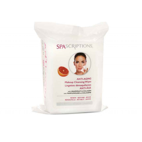 SPASCRIPTIONS Anti-Aging Makeup Cleansing Wipes