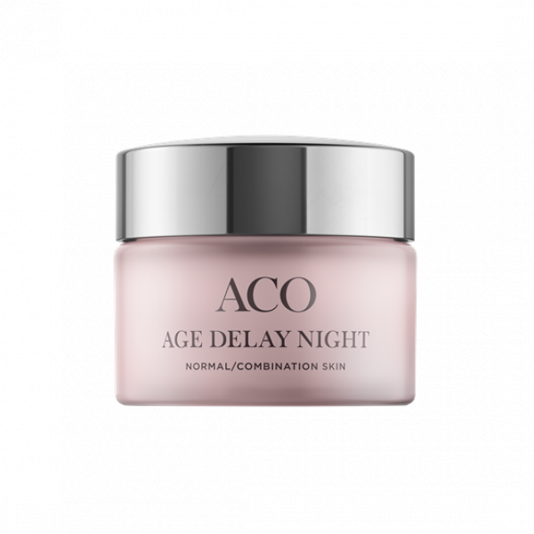 ACO Face Age Delay Night Cream Normal Skin Parfymerad Anti-age Nattkräm 50 ml