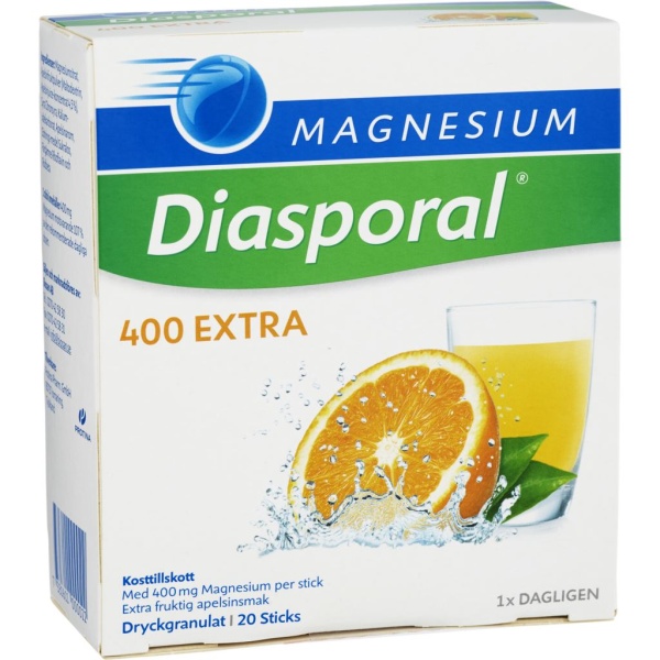 Biosan Magnesium Diasporal 400 Extra 20 portionspåsar