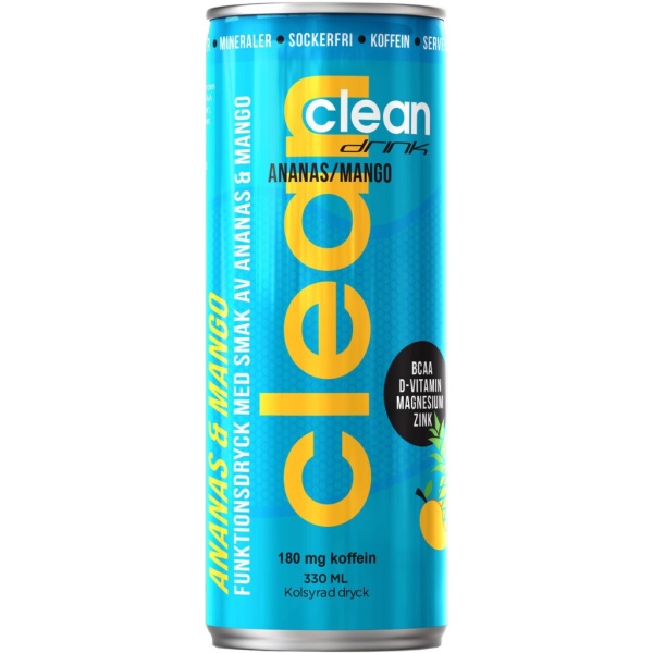 Clean Drink BCAA Ananas/Mango 330 ml