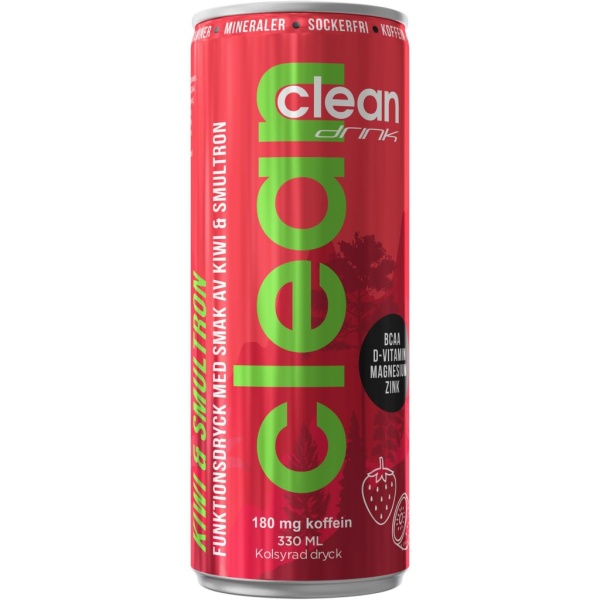 Clean Drink BCAA Kiwi/Smultron 330 ml