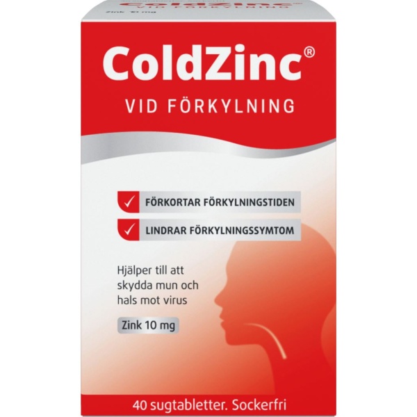 ColdZinc Vid Förkylning 40 sugtabletter