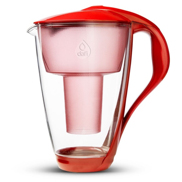 Dafi Vattenreningskanna Glas Röd 2 Liter 1 st