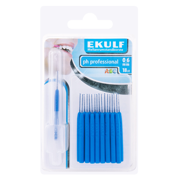 EKULF pH Professional Mellanrumsborste 0,6mm 18st
