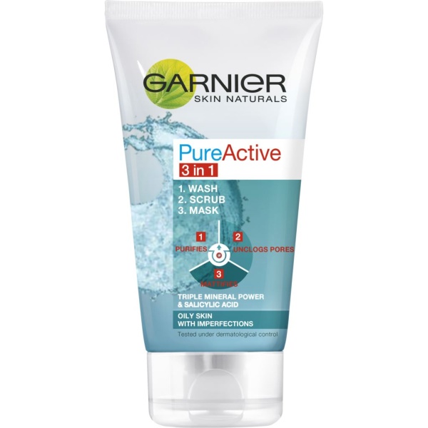 Garnier Skin Active Pure Active 3 in 1 Clay 150 ml