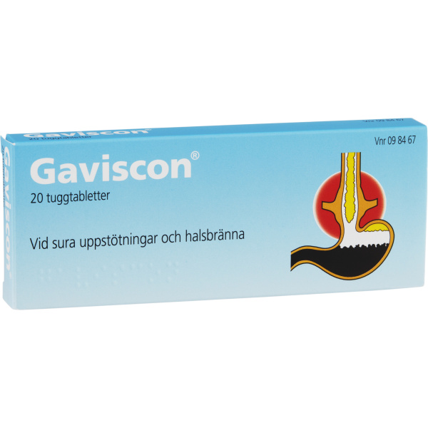 Gaviscon® Tuggtablett Blister, 20tabletter