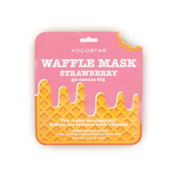 KOCOSTAR Waffle Mask Strawberry 1 st