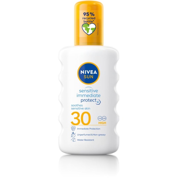 NIVEA Sun Sensitive Immediate Protect SPF30 Soothing Sun Spray 200 ml