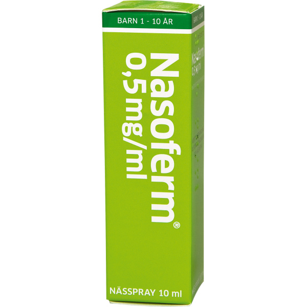 Nasoferm nässpray 0,5 mg/ml 10 ml