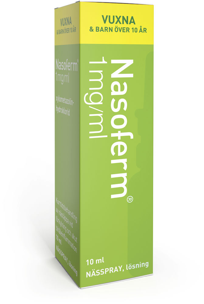 Nasoferm® Nässpray, lösning 1mg/ml Glasflaska med dospump, 10ml