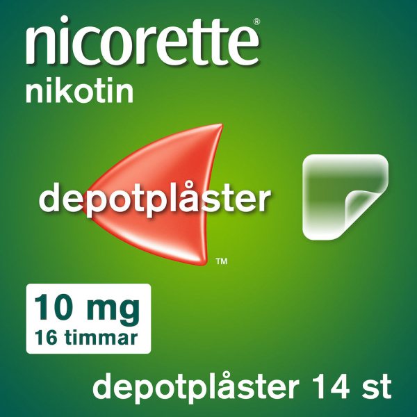 Nicorette Novum Depotplåster 10mg/16timmar Påse, 14x1plåster