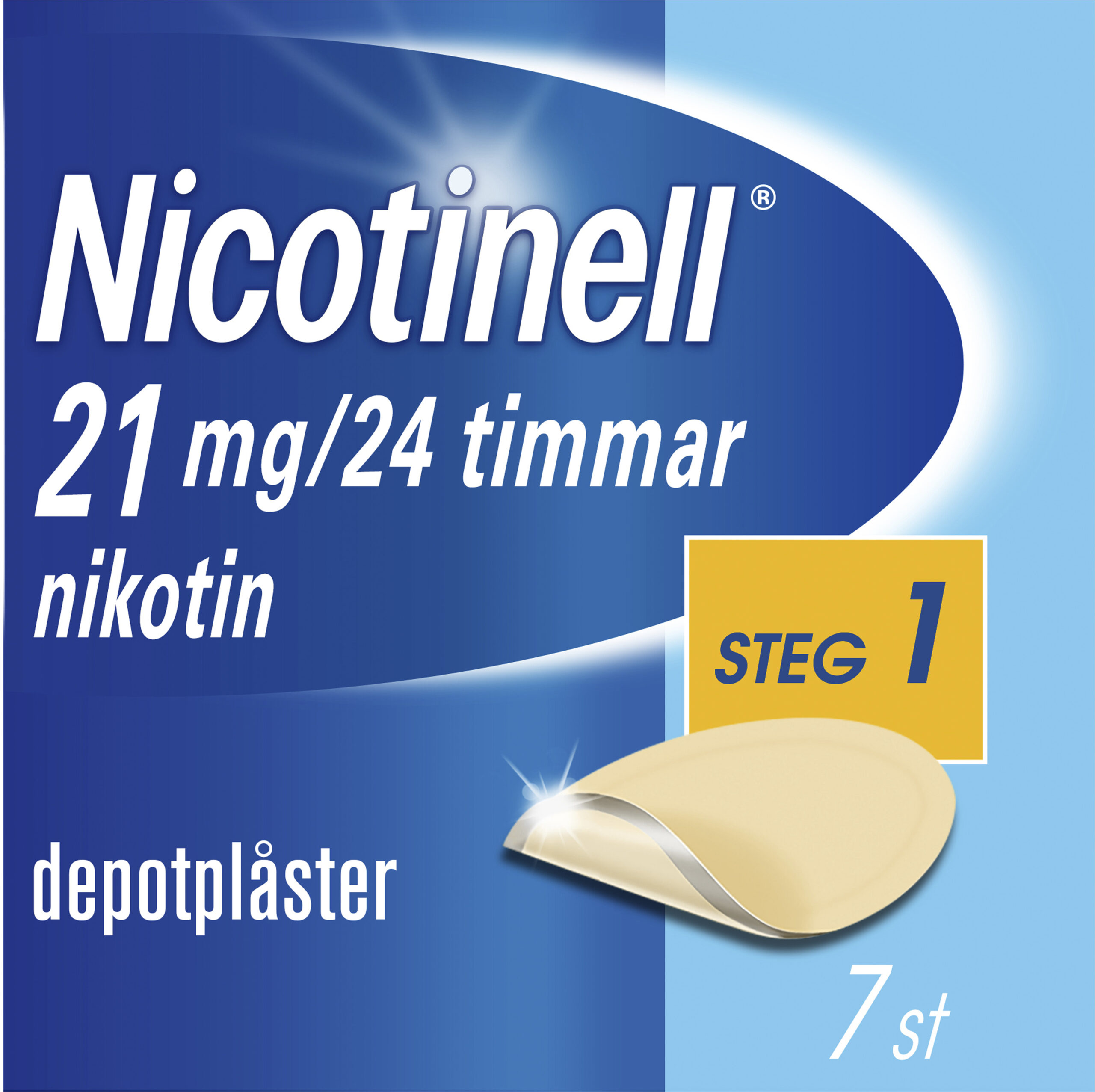 Nicotinell Depotplåster 21mg/24timmar Påse, 7x1depotplåster