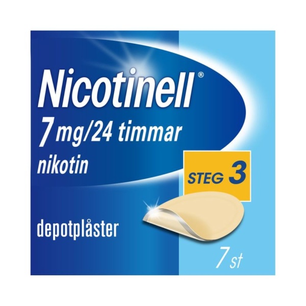 Nicotinell depotplåster 7 mg/24 timmar 7 st