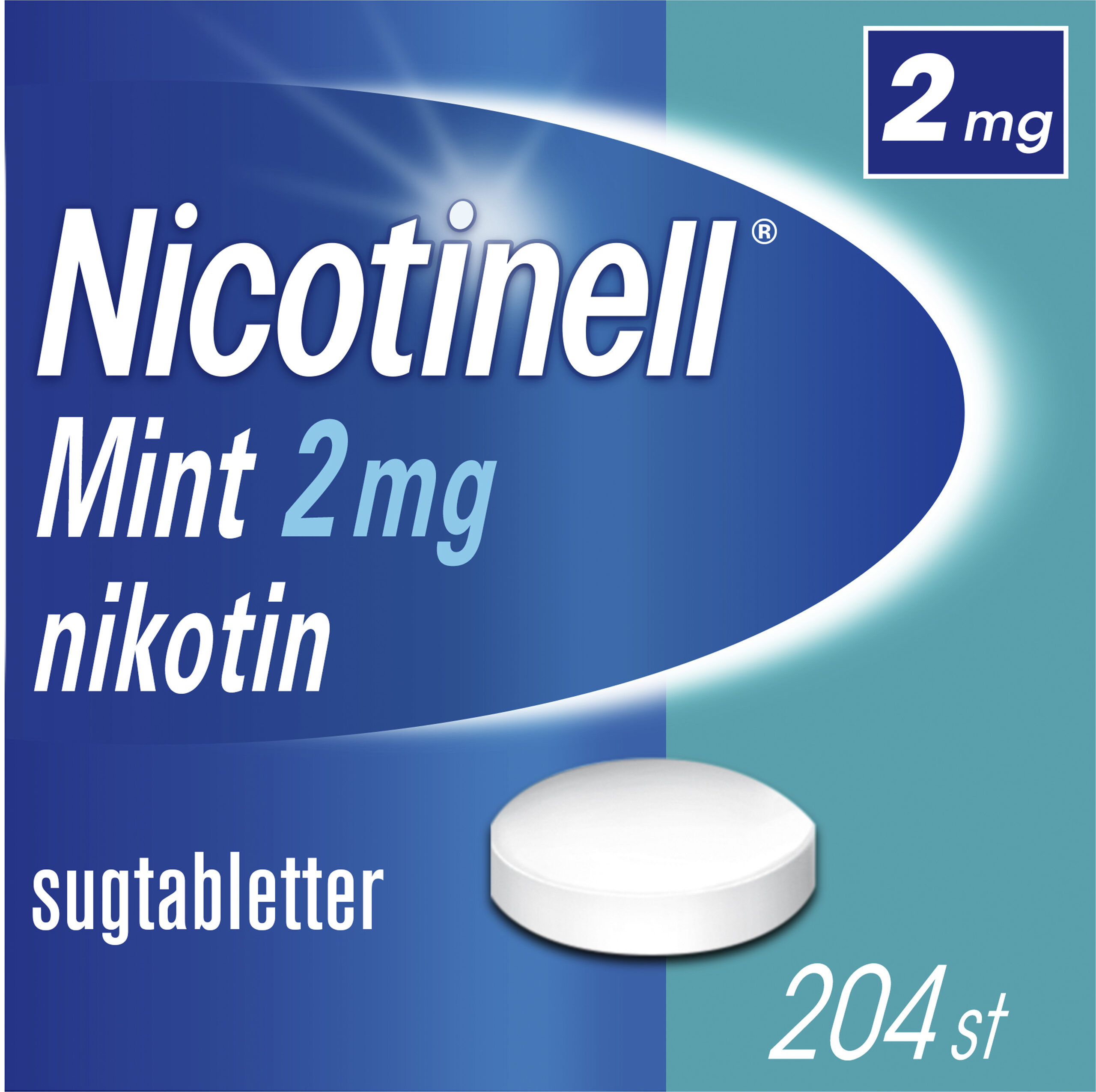 Nicotinell Mint Komprimerad sugtablett 2mg Blister, 204tabletter