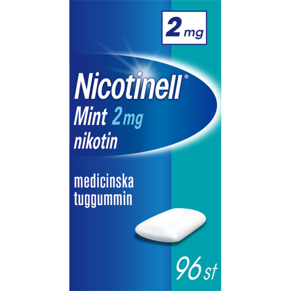 Nicotinell Mint Medicinskt tuggummi 2mg Blister, 96tuggummin
