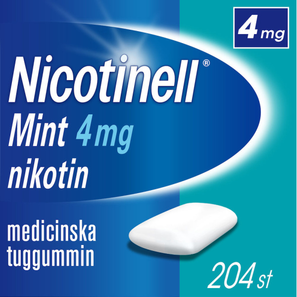 Nicotinell Mint Medicinskt tuggummi 4mg Blister, 204tuggumin