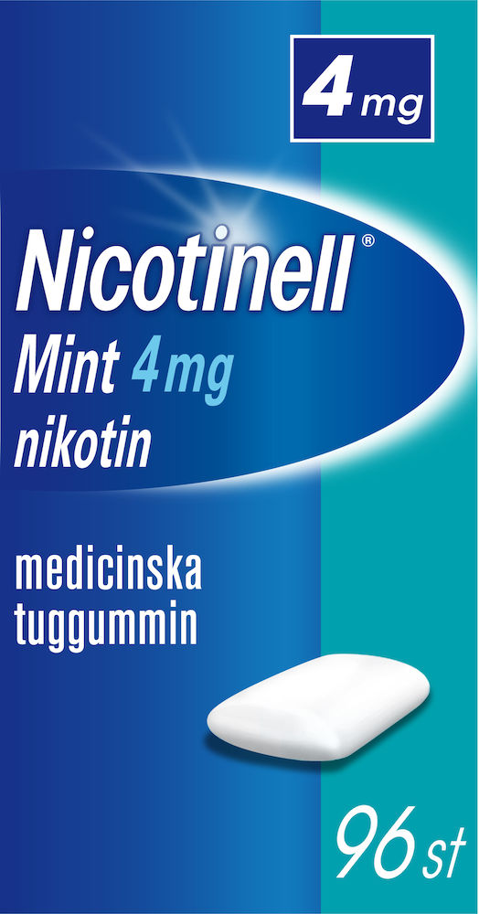 Nicotinell Mint Medicinskt tuggummi 4mg Blister, 96tuggummin
