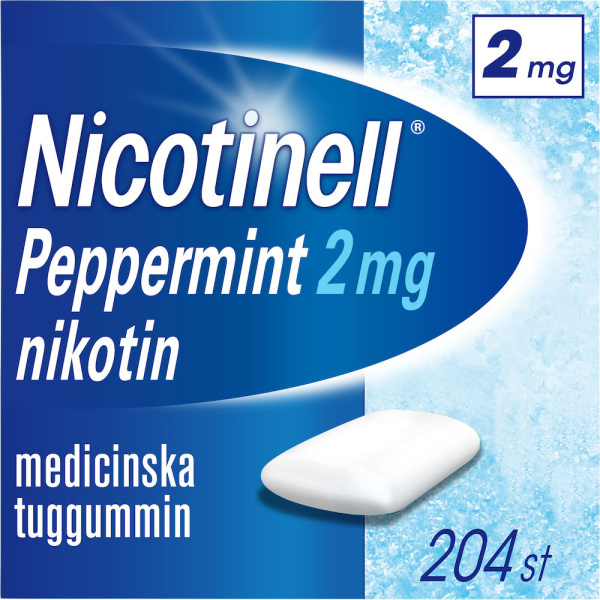 Nicotinell Peppermint Medicinskt tuggummi 2 mg 204 st