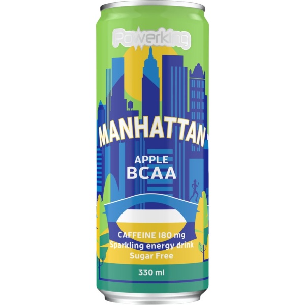 Powerking Manhattan Apple BCAA dryck 330 ml