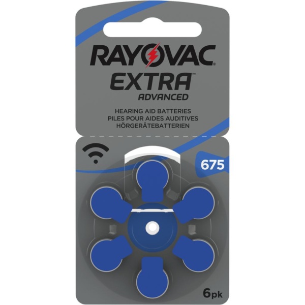 Rayovac Extra Advanced 675 Blå 6 st