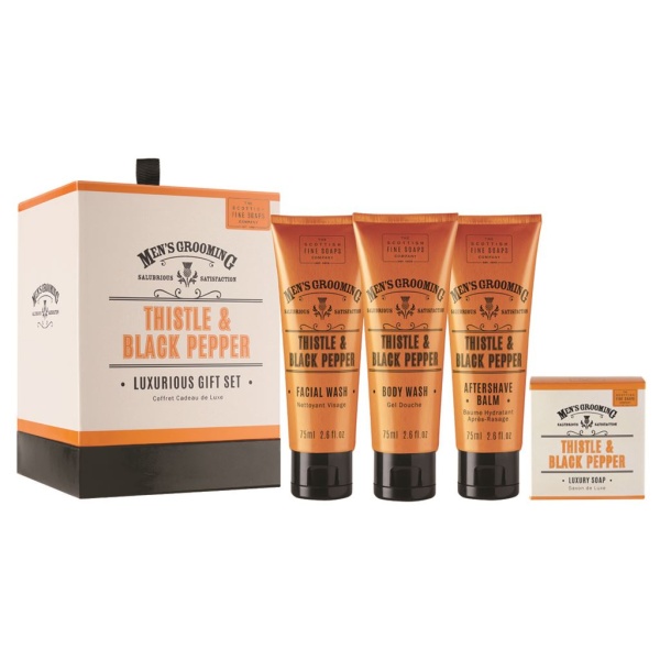 The Scottish Fine Soaps Company Men´s Grooming Thistle & Black Pepper Luxurious Gift Set