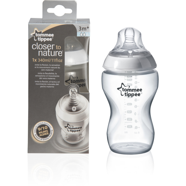 Tommee Tippee Closer to Nature Nappflaska 3 mån+ 340 ml 1 st