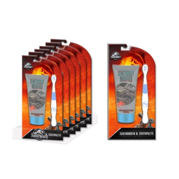 Corsair Jurassic World Tandborste 1 st & Tandkräm 75 ml