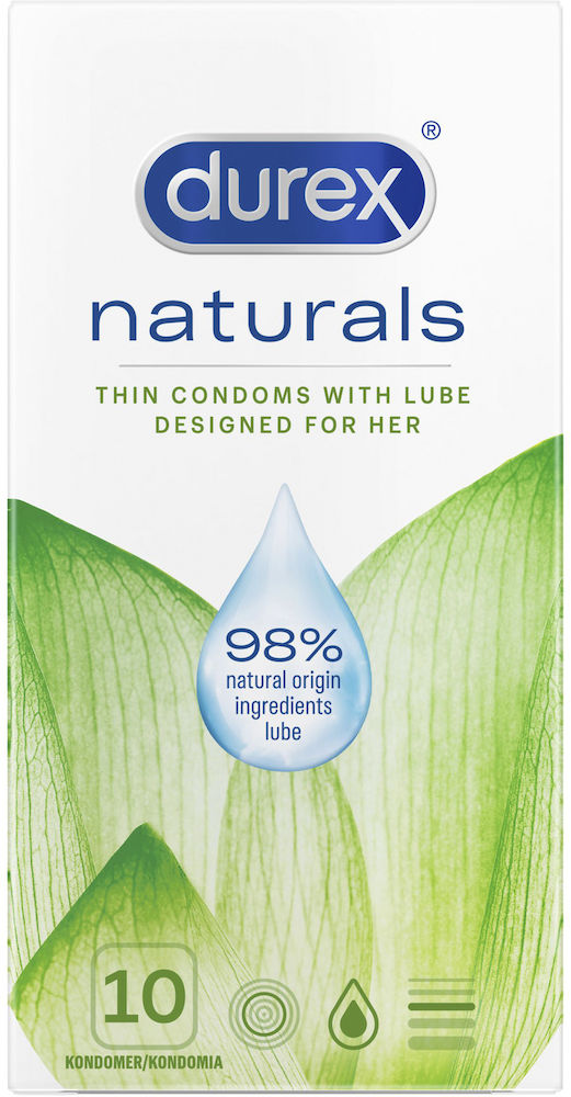 Durex Naturals Kondomer 10 st