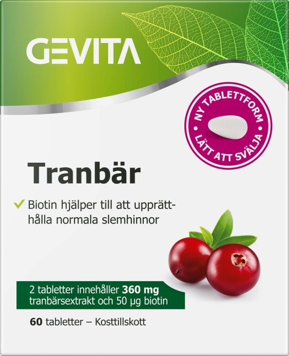 Gevita Tranbär 60 kapslar