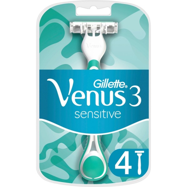 Gillette Venus 3 Sensitive Rakhyvel 4 st