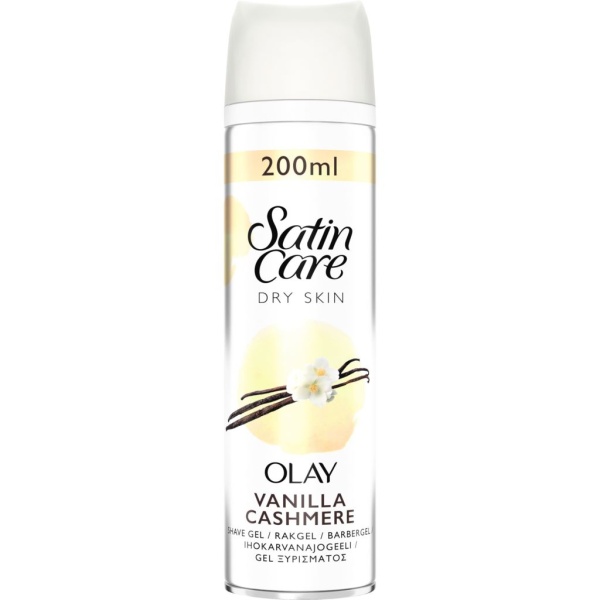 Gillette Venus Satin Care Dry Skin Olay Vanilla Cashmere Rakgel 200 ml