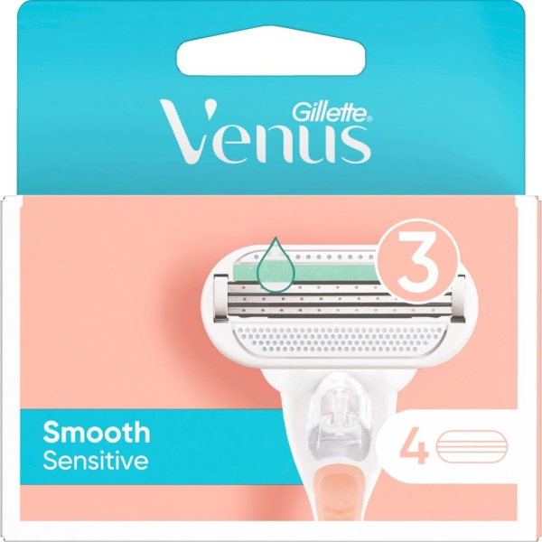 Gillette Venus Smooth Sensitive Rakblad 4 st