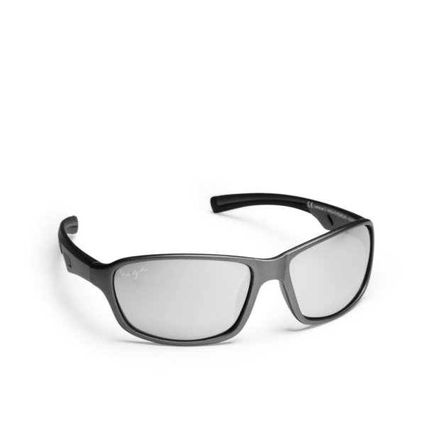 Haga Eyewear Barnsolglasögon Spitfire Matt Grey Silver Mirror Lens