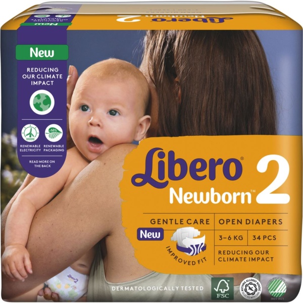 Libero Newborn 2 (3-6 kg) 34 st