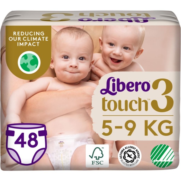 Libero Touch 3 Blöjor 5-9 kg 48 st