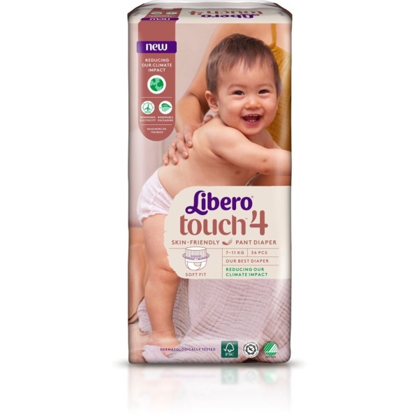 Libero Touch Blöjor stl 4 7-11 kg 36 st