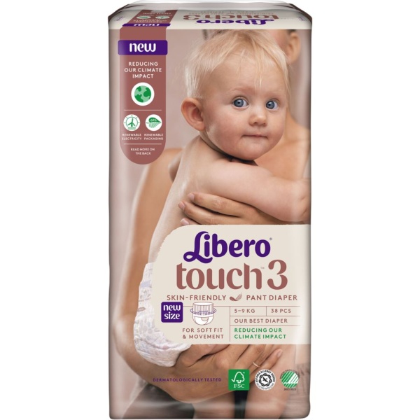 Libero Touch Byxblöja 3 (5-9 kg) 38 st