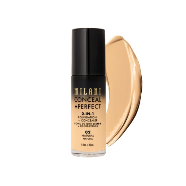 Milani Conceal + Perfect 2-in-1 Foundation & Concealer 02 Natural 30 ml