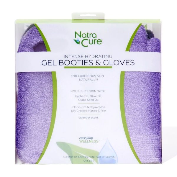 NatraCure Spa Booties & Gloves Lila 2 par